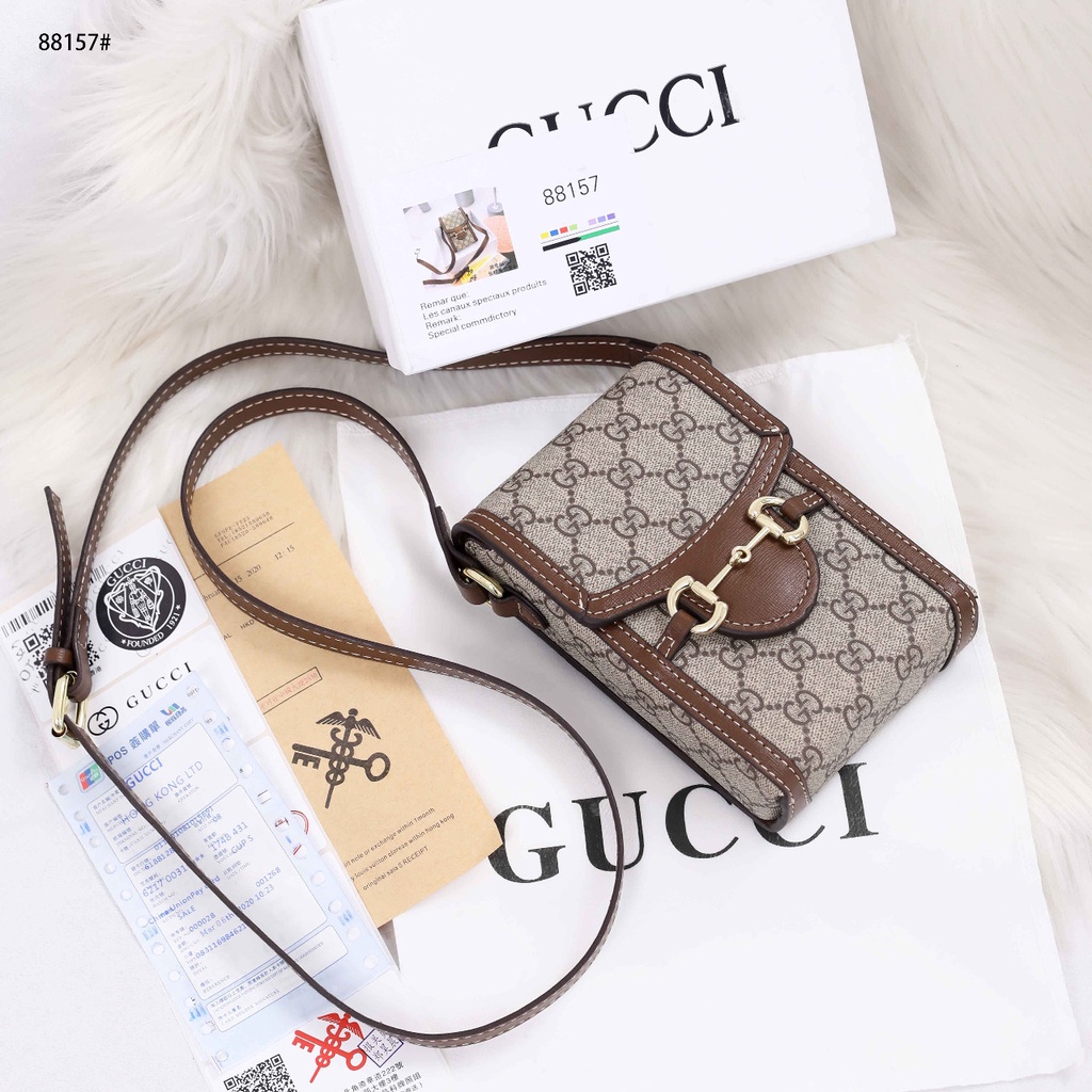 Gucci HP Leather GG Sling Bag #88157