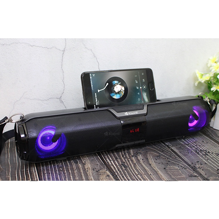 Kisonli Speaker Bluetooth LED 900 Wireless Portable