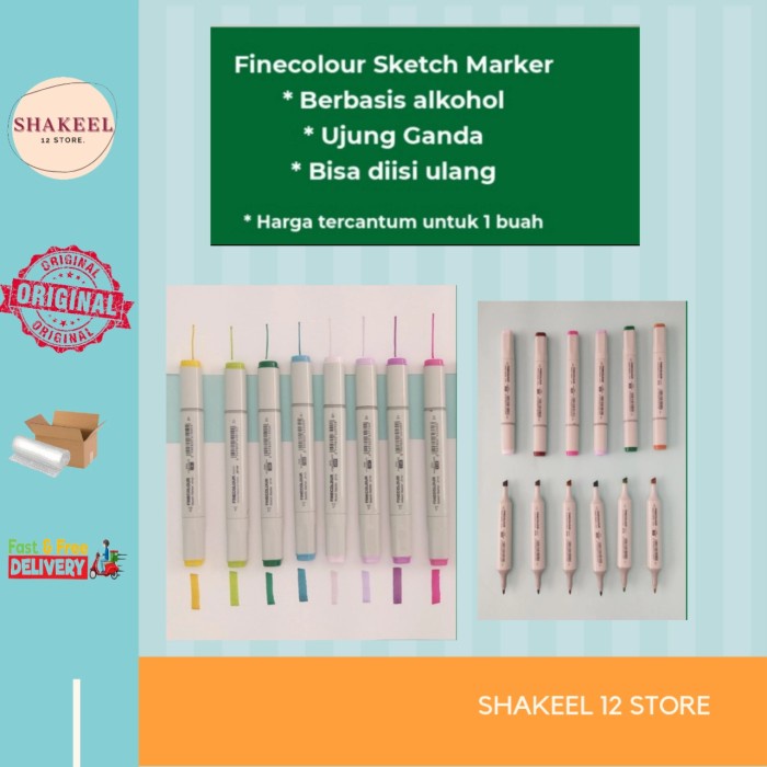 

Spesial Spidol Finecolour Marker Gilaa!!!
