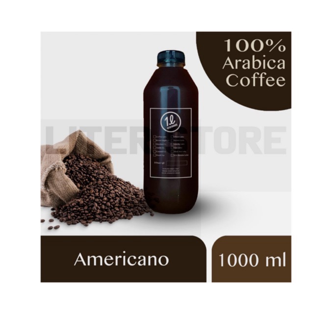 

Americano with 100% FRESH ARABICA Coffee Botol (250ml/1000ml)