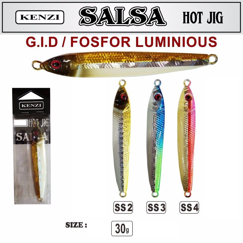 umpan pancing metal jig Kenzi Salsa 30 gram
