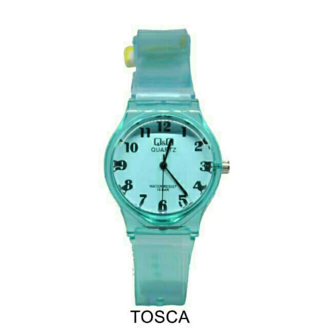 Ready Jam Tangan Wanita Q&amp;Q Jelly Murah Transparan Rubber