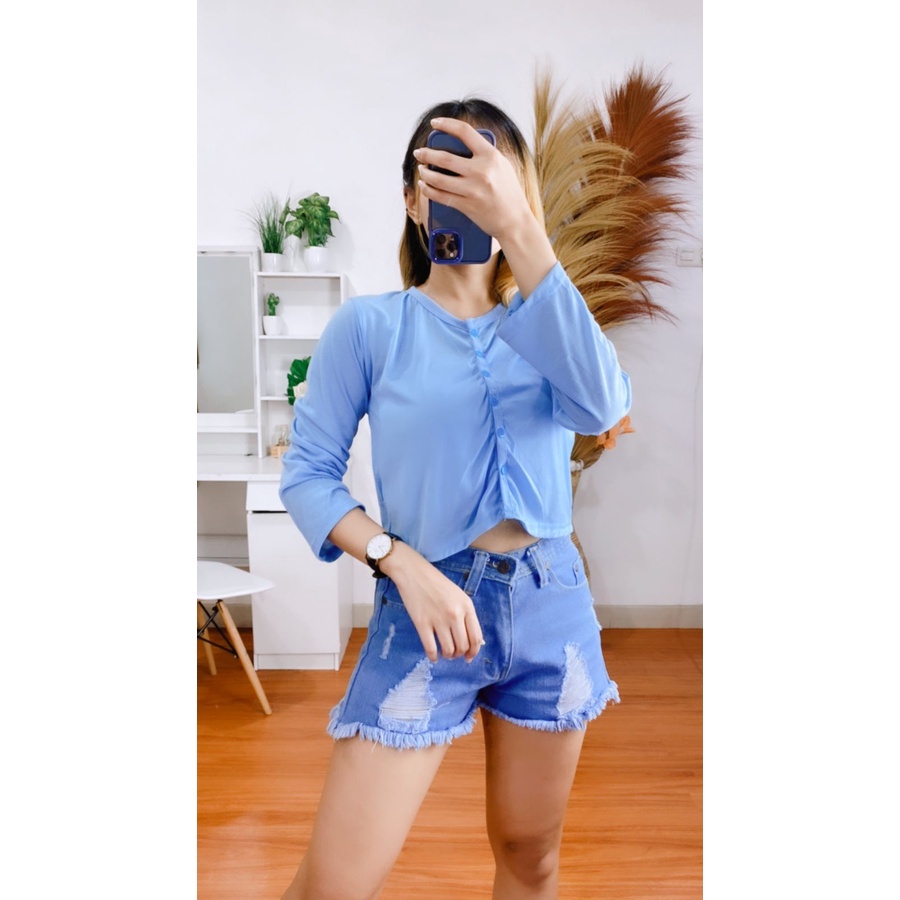 Tq88indonesia Fashion Baju Atasan Wanita Terbaru / MIYA CROP TOP / Busana Santai Cewek / Outfit