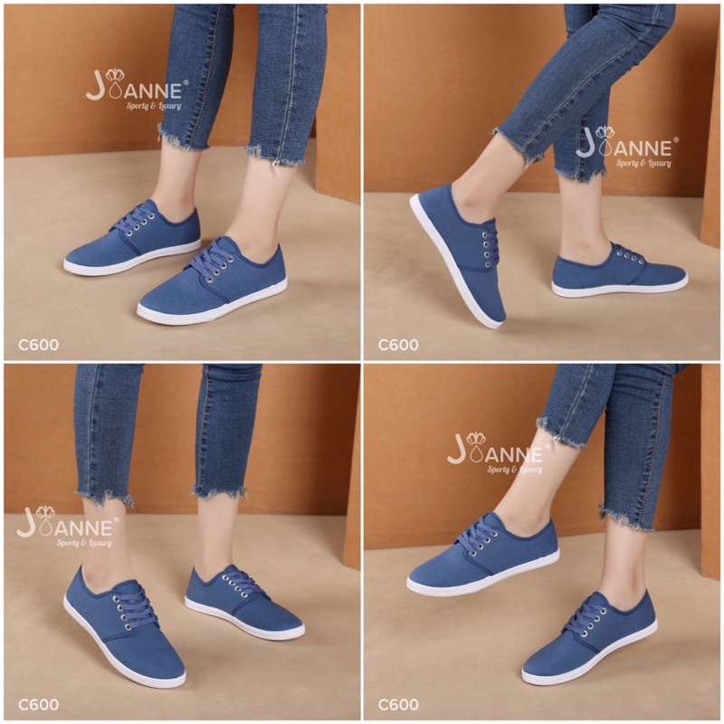 SALE! [ORIGINAL] JOANNE Casual Flyknit Flat Shoes Sepatu Wanita #C600