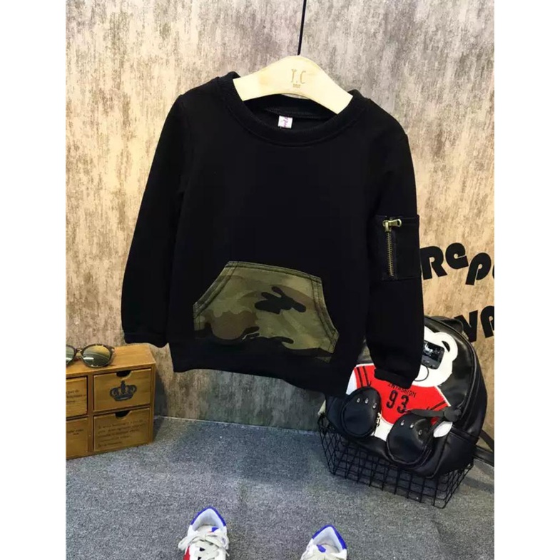 SETELAN ANAK SWEATER ANAK SETELAN ARMY BOY UMUR 1-5 TAHUN