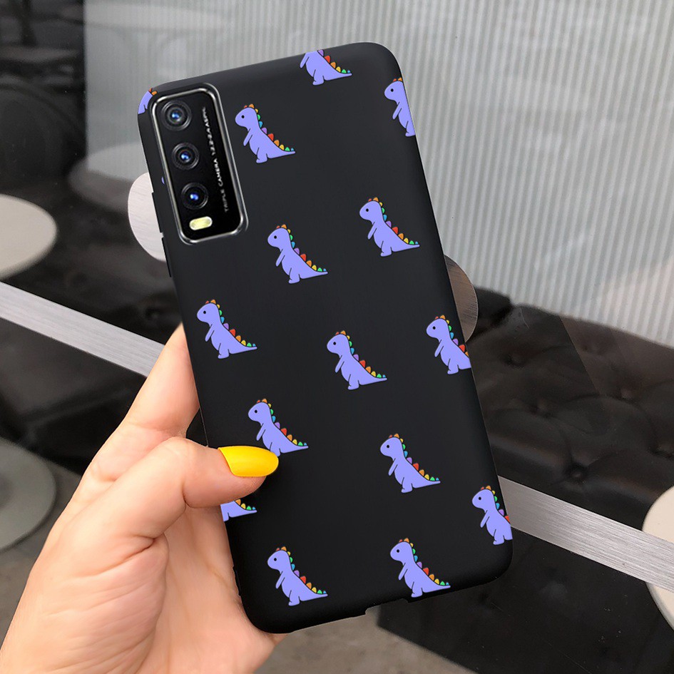 Soft Case Vivo Y20 Y20i Y30 Y50 Y30i Y11s Y12s Y20s 2021 2020 Casing Fashion Leopard Matte Cover Vivo 1938 1935 V2029 Case-TGhei1603