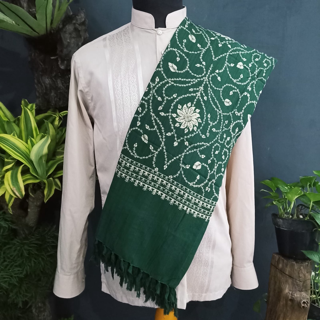 SORBAN MOTIF KASHMIRI BATIK TEROMPAH YAMAN