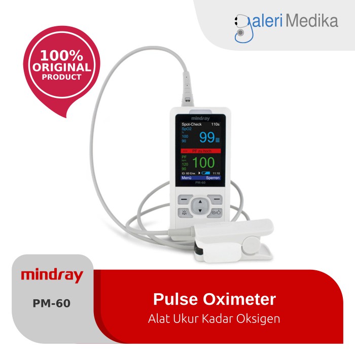 Pulse Oximeter / Oksimeter Mindray PM-60 -Alat Ukur Kadar Oksigen