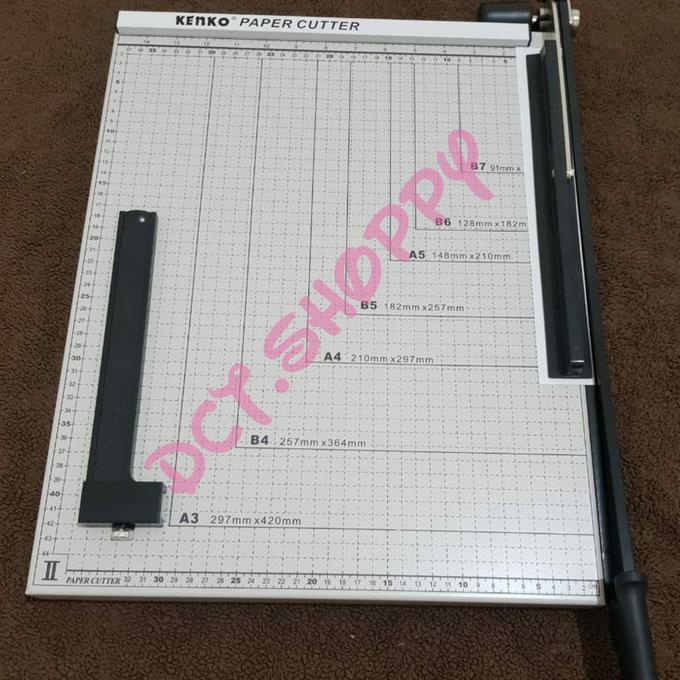 

Nikmati Kenko Paper Cutter/Mesin/Alat Plat Pemotong Kertas Foto Copy Folio A3 Murah
