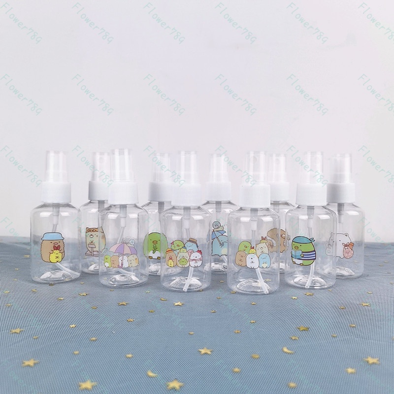 Roselife Cartoon Sumikko Gurashi Cosmetic Bottling 50ML Spray Bottle for Cosmetic Travel Size Bottles Container