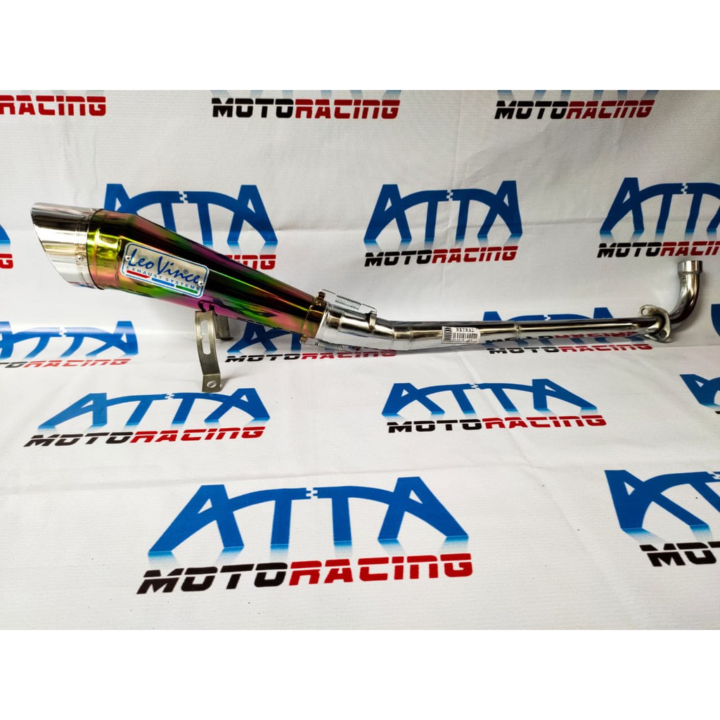 Knalpot Racing Leovince Honda Supra fit Supra x 110 Grand Honda 70 Astrea Prima