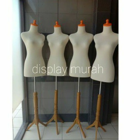 Manekin Dress Making Cewe Lapis Kain Topi Plastik  - BH