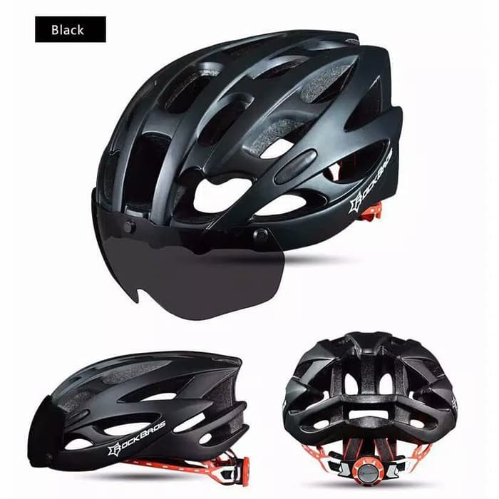 HELM SEPEDA ROCKBROS WT027 WITH GOGGLES