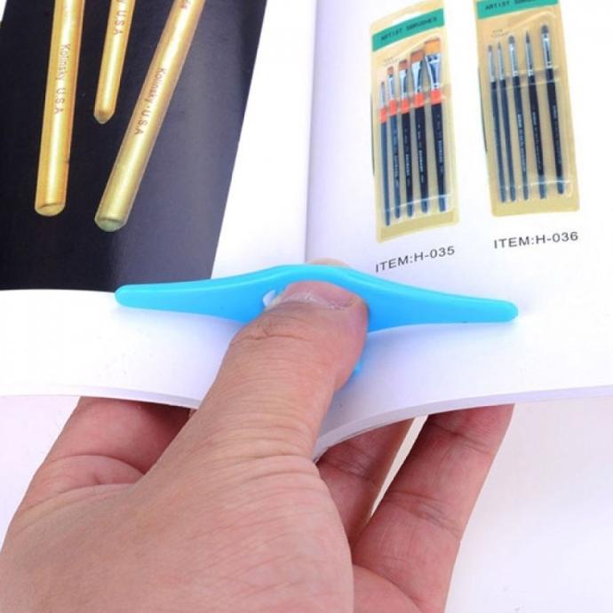 

Multifunction Plastic Thumb Book Page Holder Convenient Book Marker CS