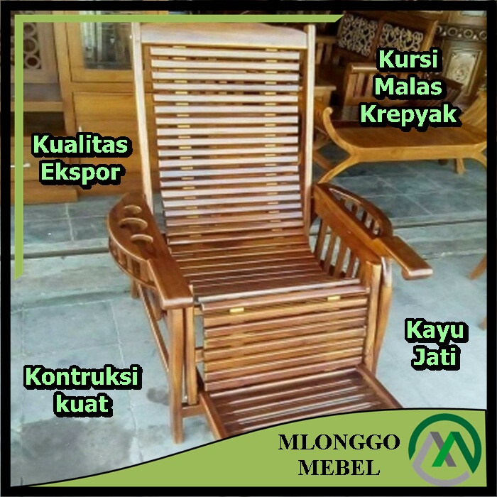 Kursi Goyang Minimalis Model Kursi Malas Kayu Jati Krepyal Produksi Jepara Terbaru Kontruksi Kuat