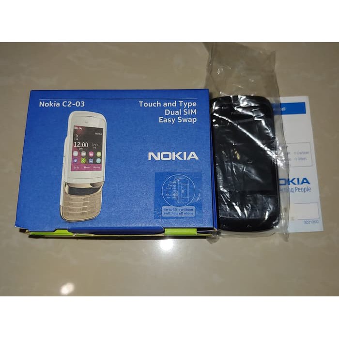 NOKIA C2-03 C2 03 SLIDE DUAL SIM CARD 100% BARU SEGEL TOUCH SCREEN fix