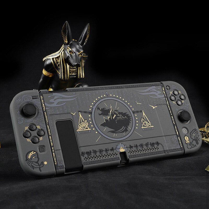 Hard Case PC Motif Pharaoh Mesir Misterius Cover Proteksi Konsol Game Nintendo Switch &amp; Joystick