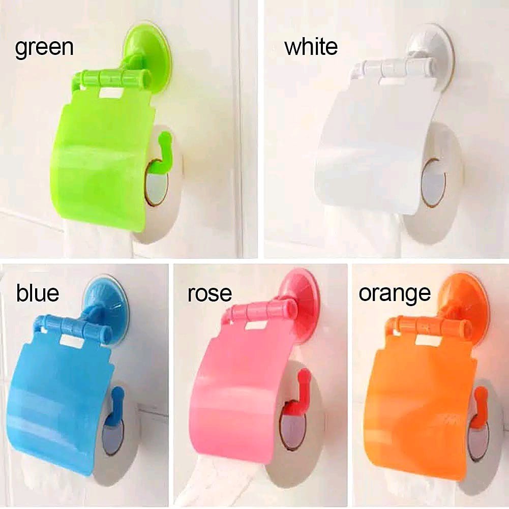 Tempat Tissue Gulung Toilet Roll Holder Tisu Dapur Gantungan Tisue Holder Warna Kuat Minimalist