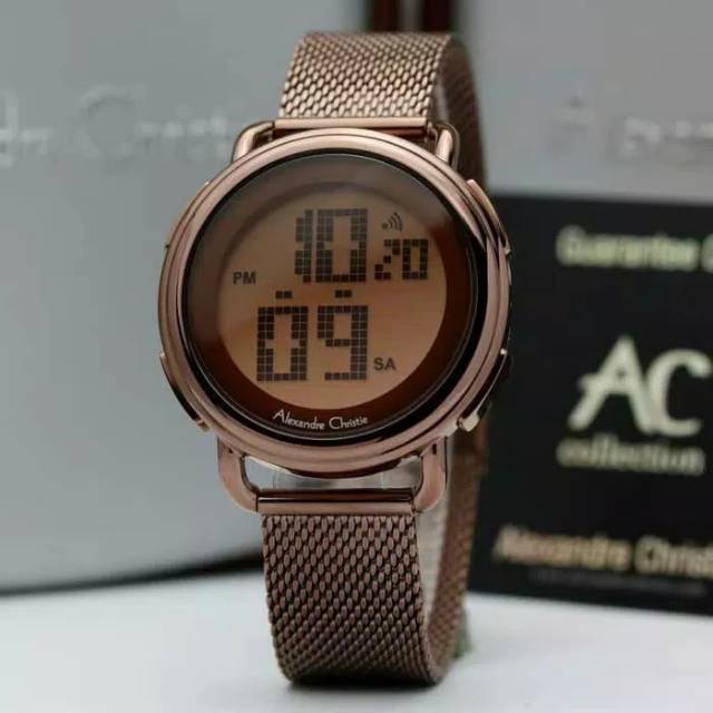 JAM TANGAN CEWEK / WANITA ALEXANDRE CHRISTIE AC 9227 BROWN