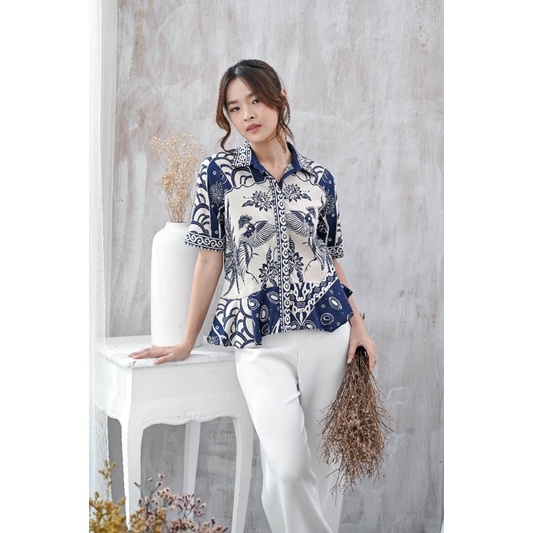 Atasan batik 288 HT/ Kemeja Batik Wanita Modern