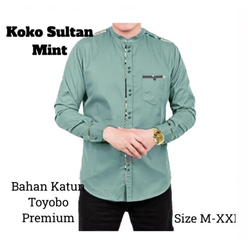 Baju Koko Terbaru ,Koko Sultan Bahan Toyobo Premium