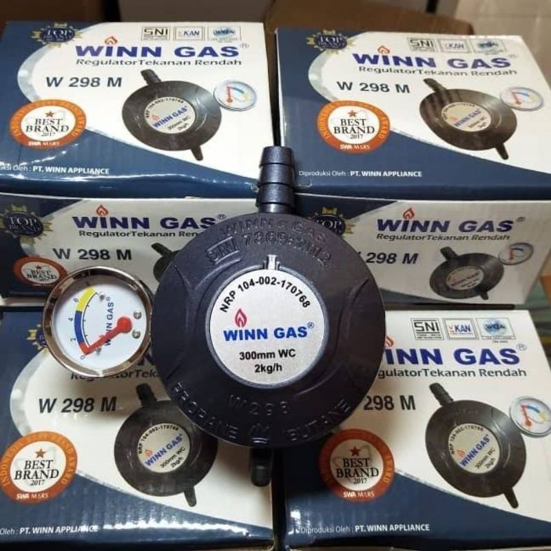 Paket SELANG + REGULATOR WINN GAS 298 M / 298M SNI Kompor BERKUALITAS