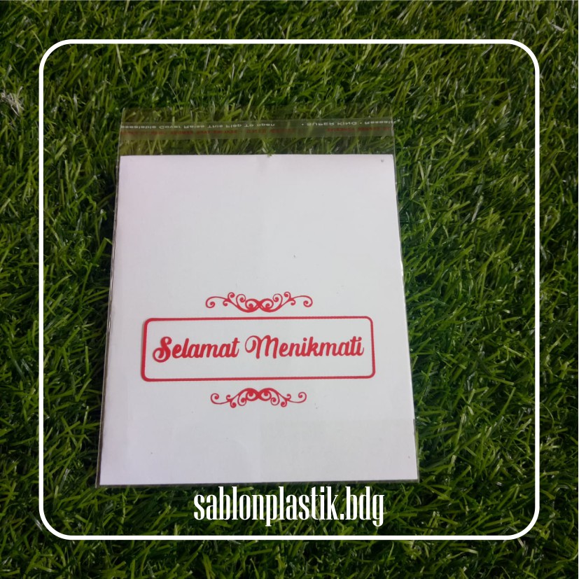 

Sablon Plastik Murah OPP 33 Micron Ukuran 10,11,12,15,16,18 - SEJATIPRINTING