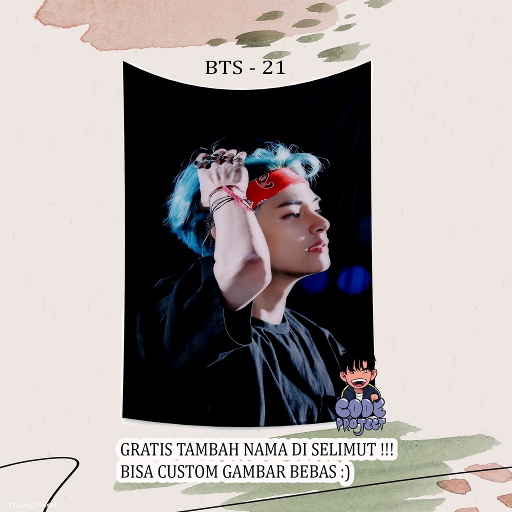 selimut BTS - BTS all member - juungkok - selimut karakter BTS - selimut kpop - BTS kpop - army BTS
