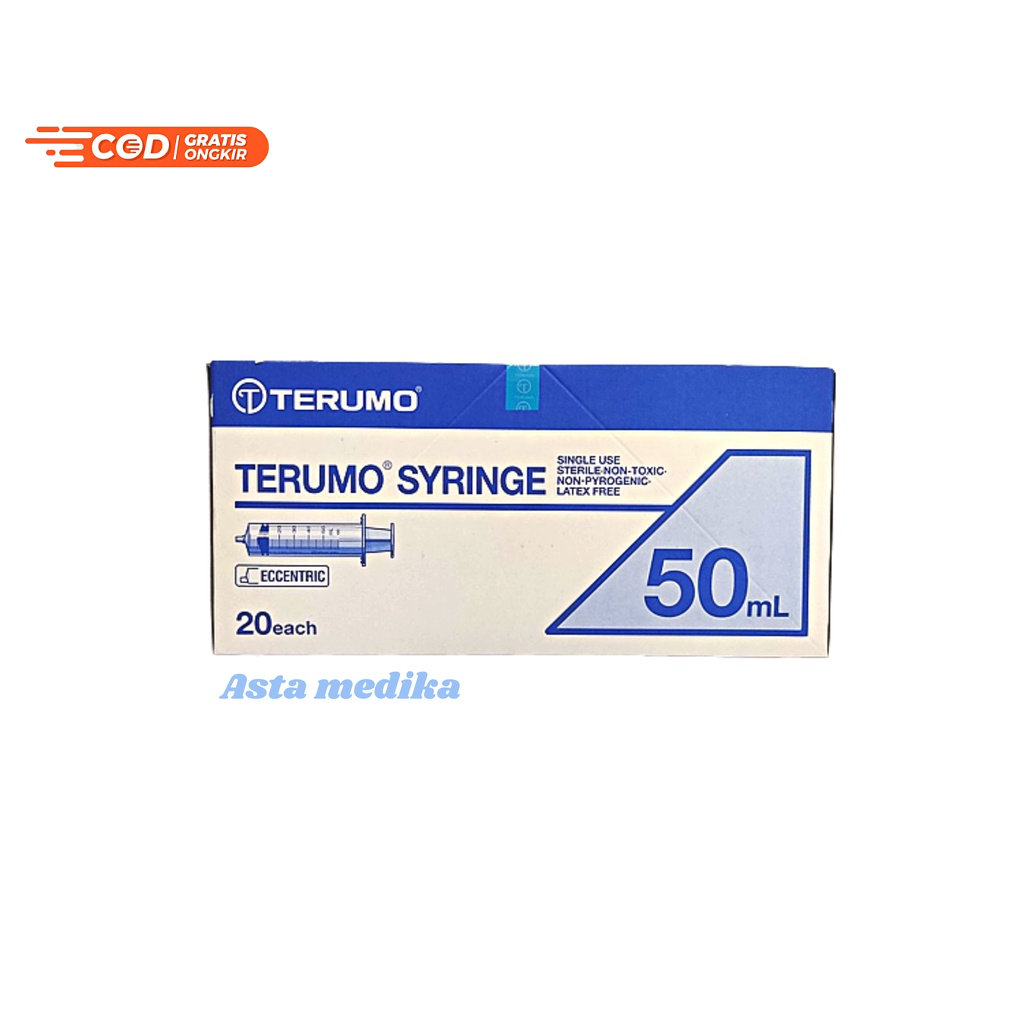 Spuit 50cc Without Needle Terumo Disposable Syringe 50cc Terumo Suntikan Terumo 50ml Spet 50Ml - Eceran