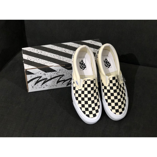 vans slip on checkerboard og
