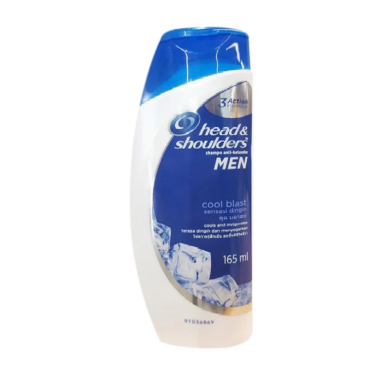 SHAMPO MEN PRIA HEAD &amp; SHOULDERS COOL BLAST DINGIN ANTI KETOMBE 165 ML SHAMPOO ANTI DANDRUFF