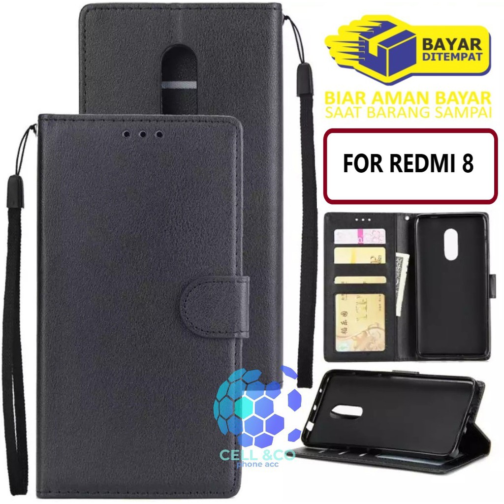 Flip cover XIAOMI REDMI 8 Flip case buka tutup kesing hp casing hp flip case leather wallet