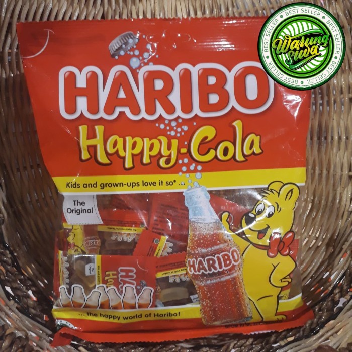 

Haribo happy cola bag besar 200 gram