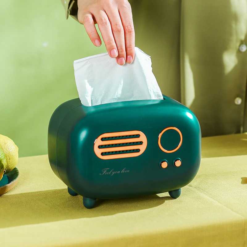 TopSung Kotak Tisu Model Retro Radio Tissue Box - ZJ104