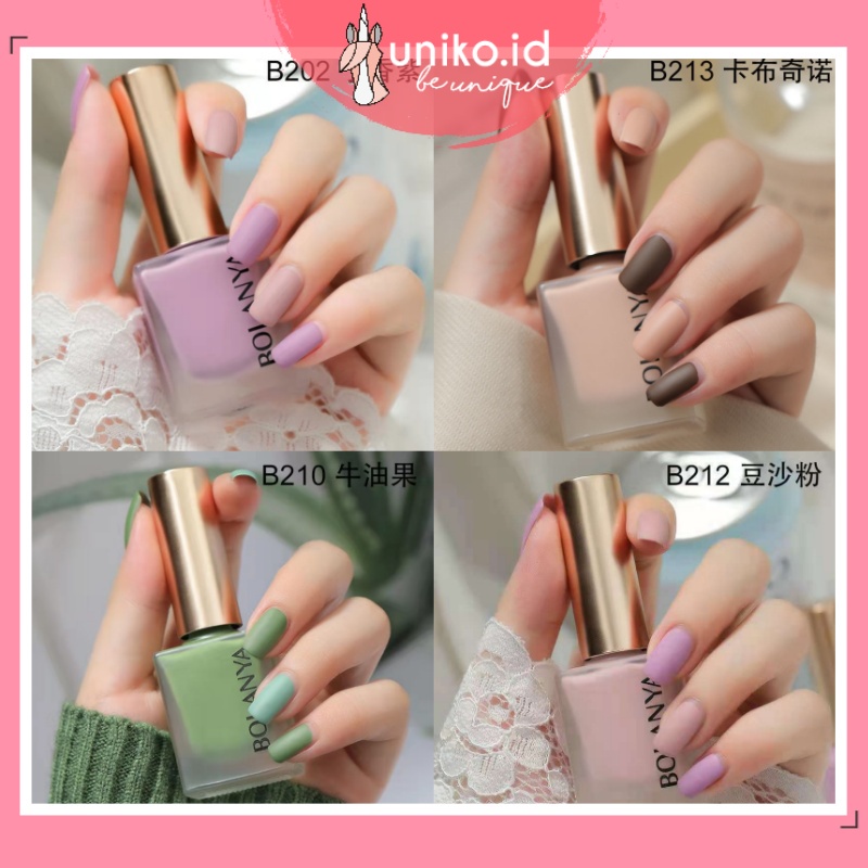 UNIKO.ID - MATTE BOLANYA KUTEK PEEL OFF TIDAK BISA DIKELUPAS HALAL KUTEKS MUSLIMAH / KUTEK DOFF MURA