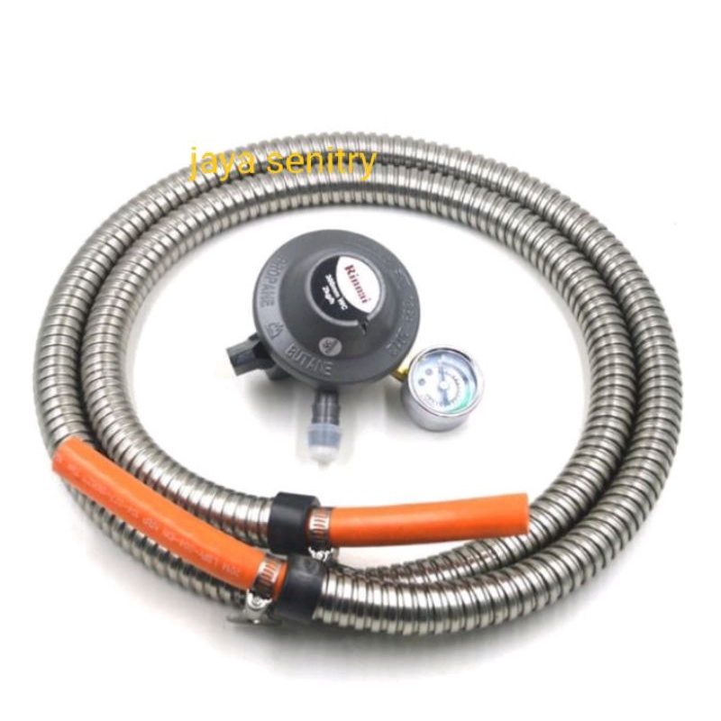 Regulator dan selang gas rinnai RG 622 ms 1,8 meter