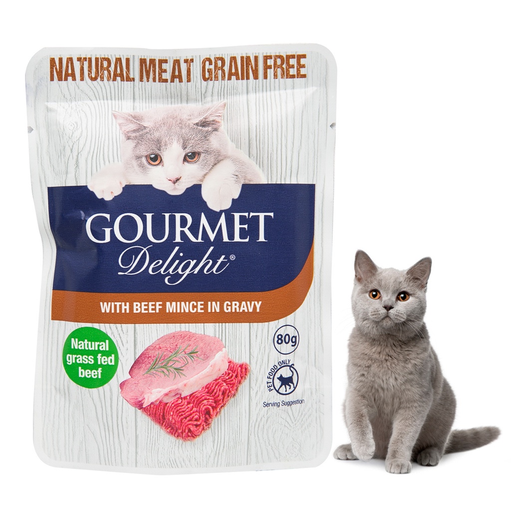 (24pcs) Gourmet Delight Sachet 80gr - BEEF MINCE