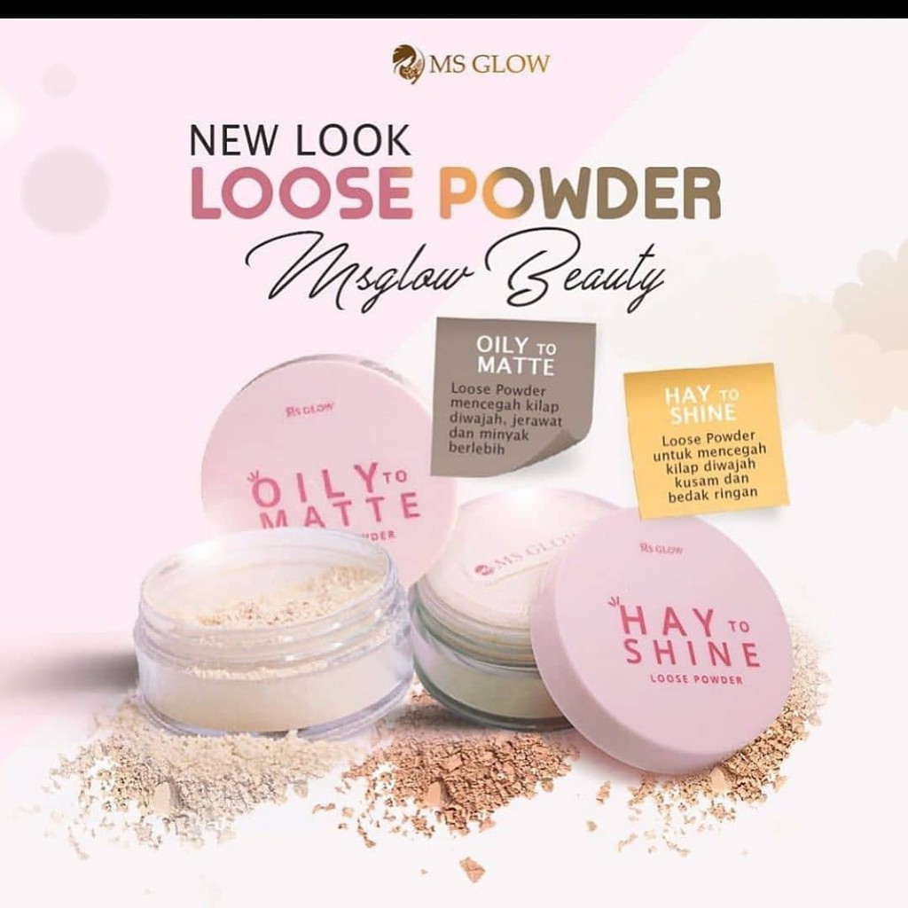 LOOSE POWDER BEDAK TABUR MS GLOW ORIGINAL