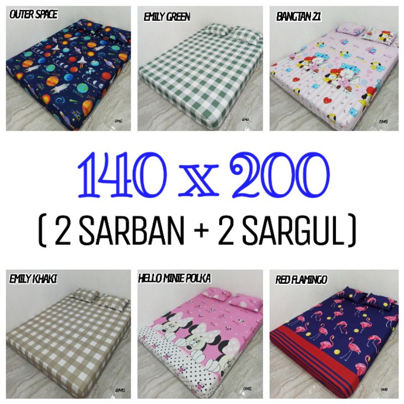 SPREI HOMEMADE  MOTIF 140*200*20 (guling&amp;bantal)