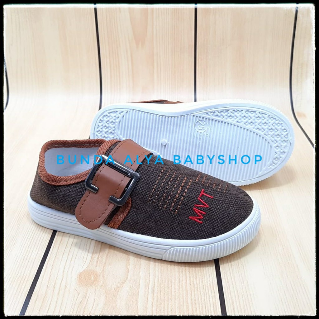 Sepatu Anak Laki Laki IMPORT 1 - 7 Tahun COKLAT Sepatu Anak Cowok Premium MVT Size 21 - 35