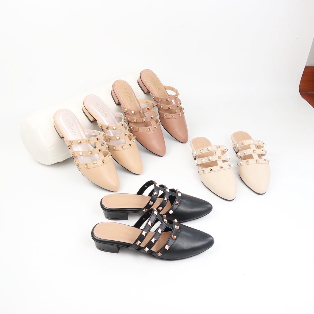 GLARISAMODA Edrea Heels 3cm Mules sandal empuk