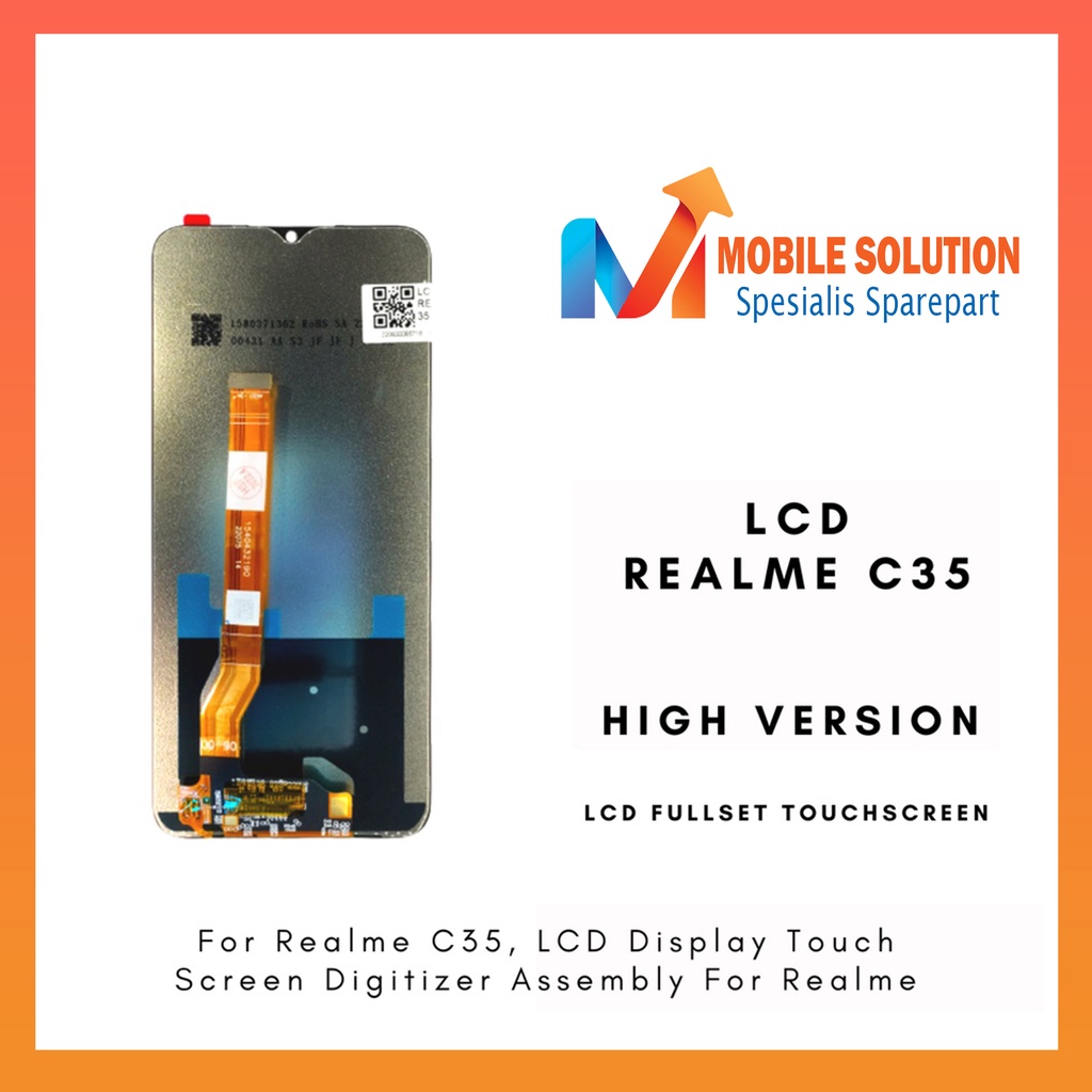Grosir LCD Oppo Realme C35 ORIGINAL 100% Fullset Touchscreen - Parts Kompatible Dengan Produk Oppo Garansi 1 BUlan
