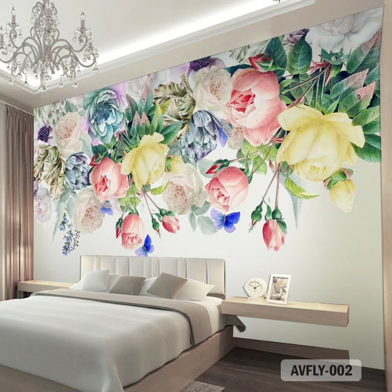 Wallpaper Custom Bunga Segar Wallpaper Dinding Motif Bunga Mawar Wallpaper Dinding Motif Bunga