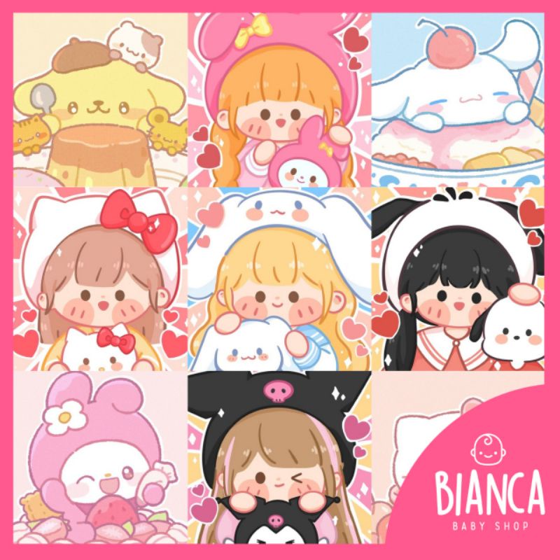 (8) BIANCA - Prakarya Anak Painting Number Bahan Kanvas / Mewarnai Berdasarkan Angka