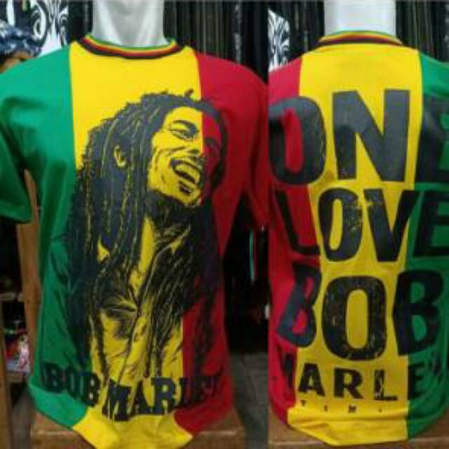 Kaos Reggae Komunitas Reggae Indonesia bob marley one love
