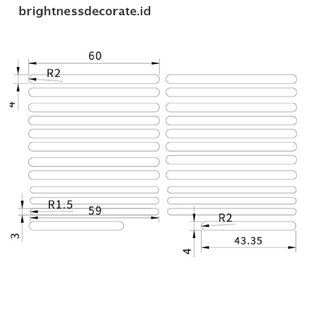 (Birth) D65 Gasket Foam D65 Bahan Katun Warna Silver Untuk Keyboard Mekanik