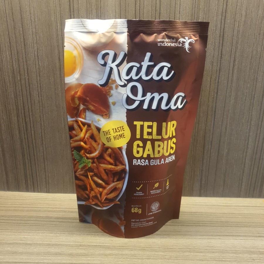 

Kata Oma Telur Gabus Rasa Gula Aren Tanpa Pengawet & MSG HALAL 68 Gr