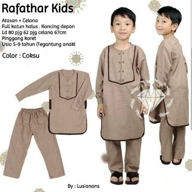 Baju koko set anak Rafathar Kids
