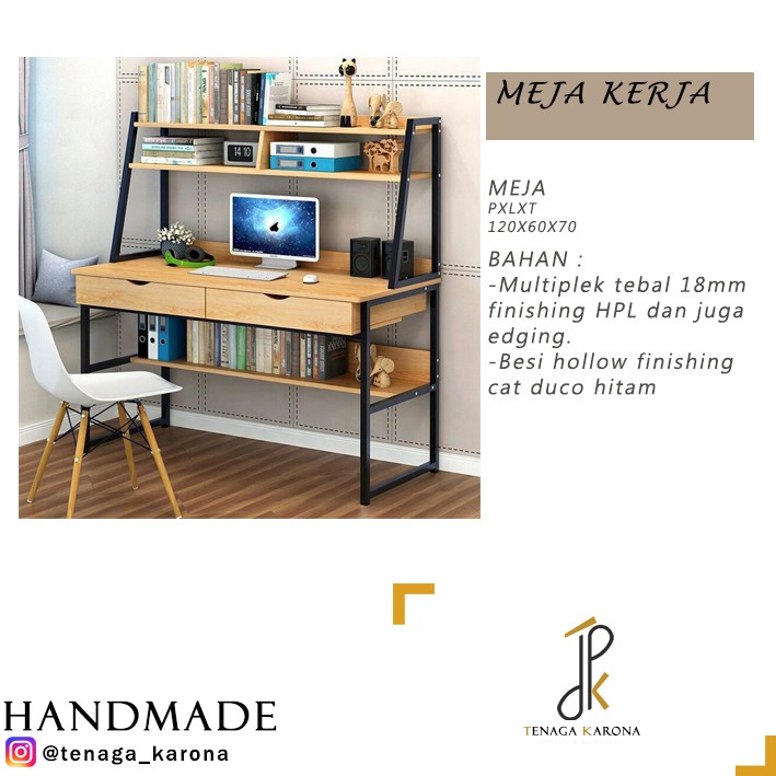 Jual Meja kerja // Meja kantor // Meja belajar | Shopee Indonesia