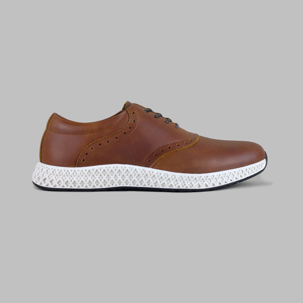 ARTAP Footwear - Sepatu Sneakers Pria Kulit Asli - Kluet CH Tan White Sole